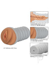 Ribbed Gripper Tight Pussy Brown