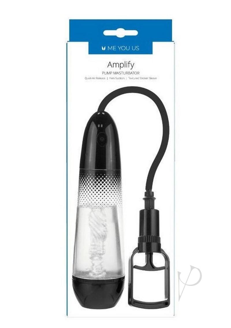 Myu Amplify Pump Masturbator Clr/blk