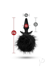 Temptasia Bunny Tail Pom Plug Black