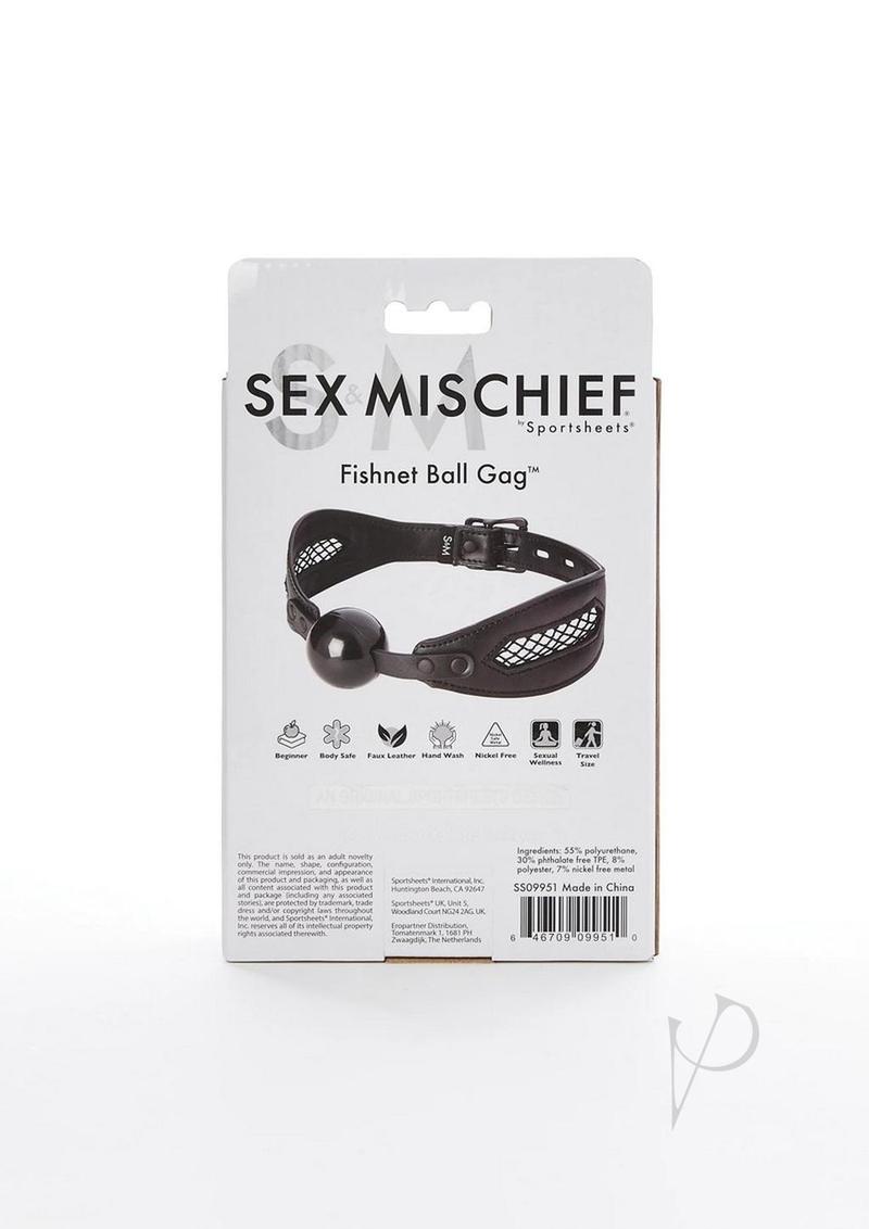 Sandm Fishnet Ball Gag(disc)