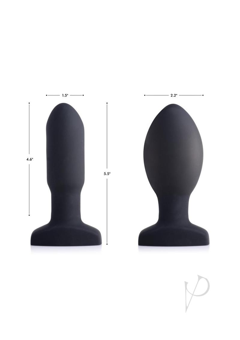 Swell Inflatable Rechargeable Silicone Vibrating Missile Anal Plug