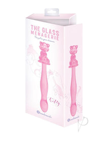 Glass Menage Kitty Dildo Pink