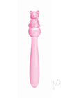 Glass Menage Teddy Dildo Pnk