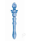 Glass Menage Puppy Dildo Blue