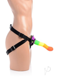 Strap U Proud Rainbow Dildo W/harness