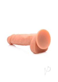 Strap U Silicone Dildo W/balls Flesh