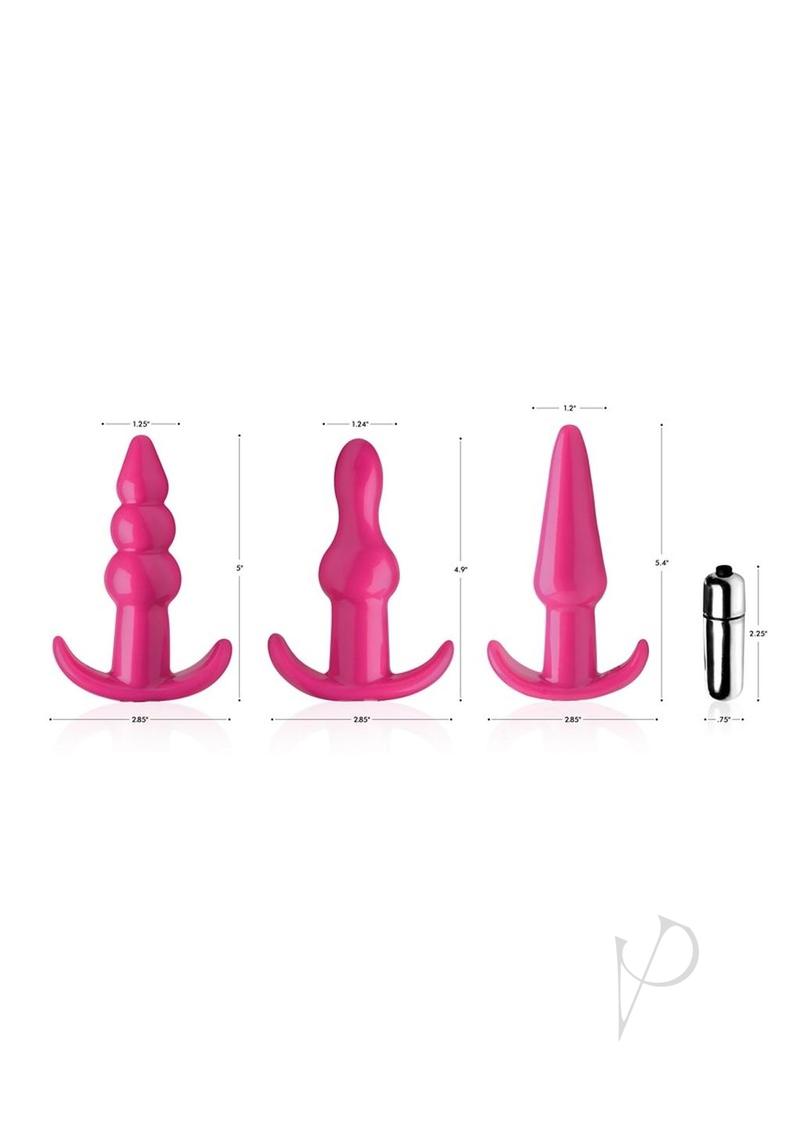 Frisky Thrill Trio Pink Anal Set