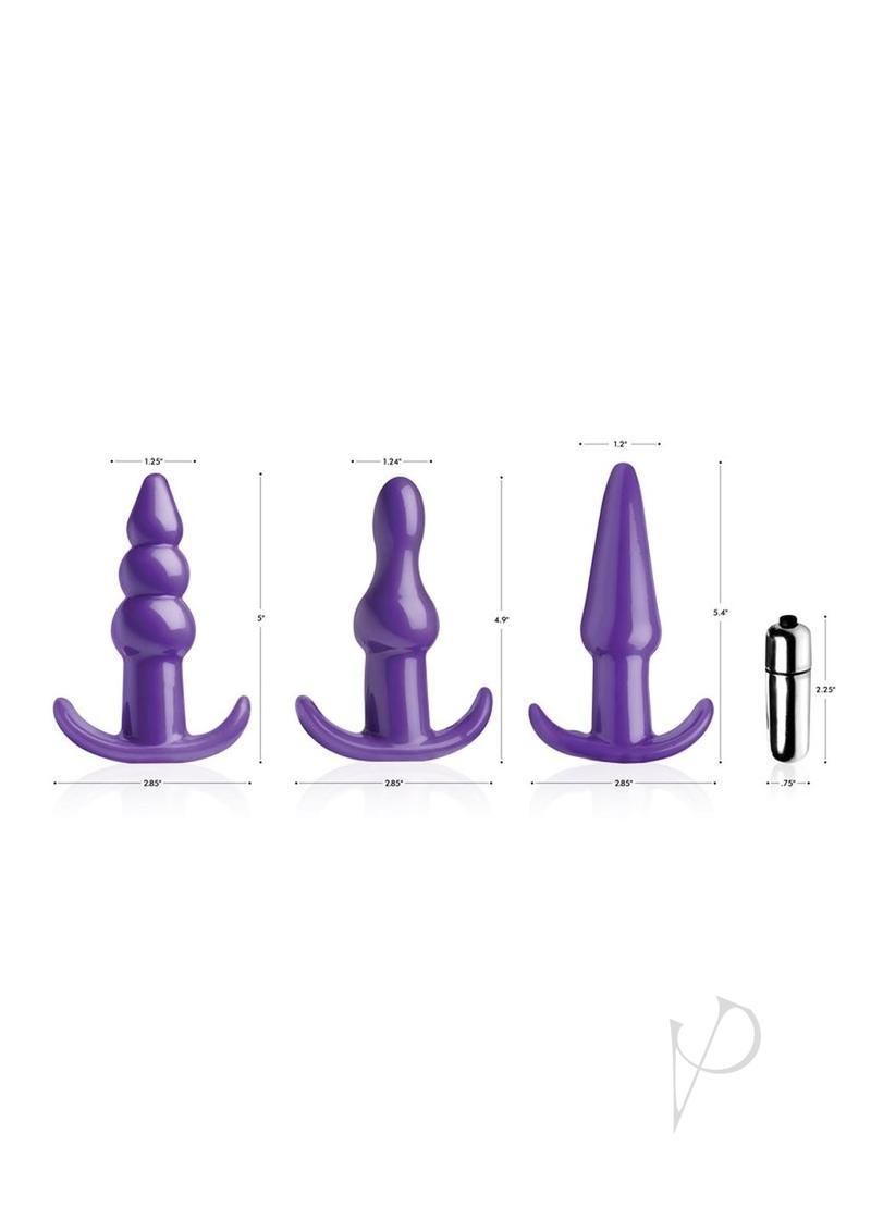 Frisky Thrill Trio Purple Anal Set