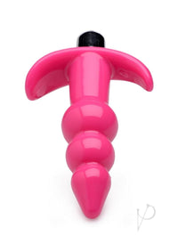 Frisky Bubbling Pink Ribbed Anal Plug