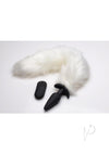 Tailz Vibe White Fox Tail Slender Plug