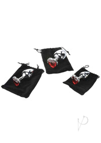 Aande Three Hearts Gem Anal Plug Kit