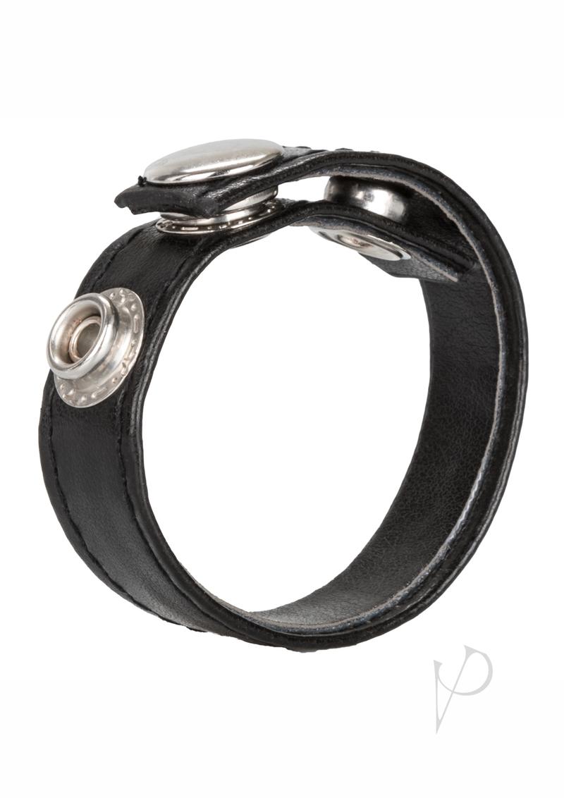 Black Leather Cock Ring