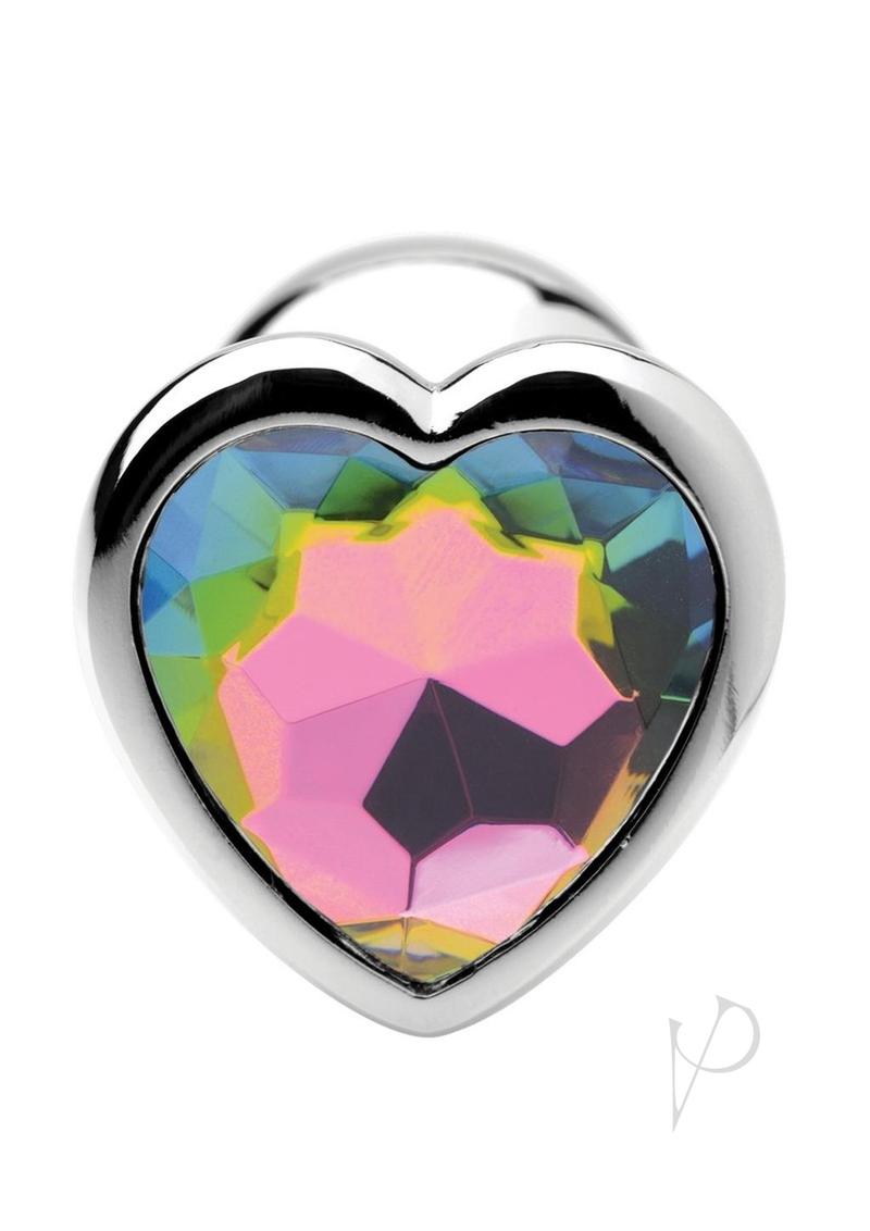 Booty Sparks Rainbow Prism Heart Plug Sm