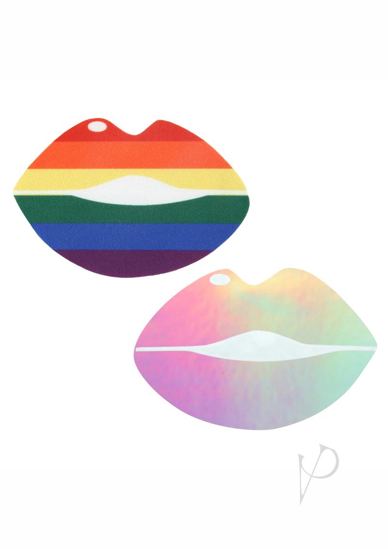 Peekaboo Pride Lips Rainbow