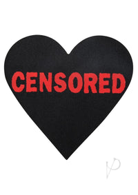 Peekaboo Censored Hearts and X Blk/red