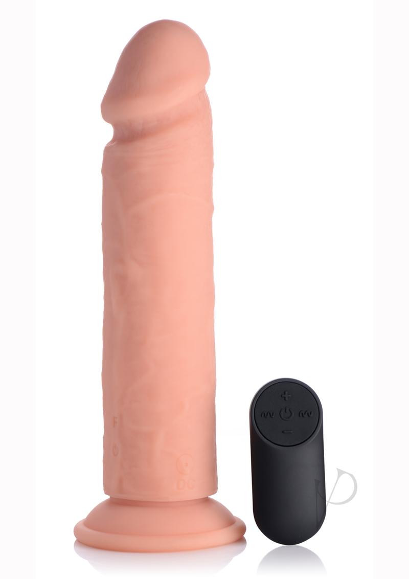 Big Shot Vibrating Sil Dildo 9 Vanilla