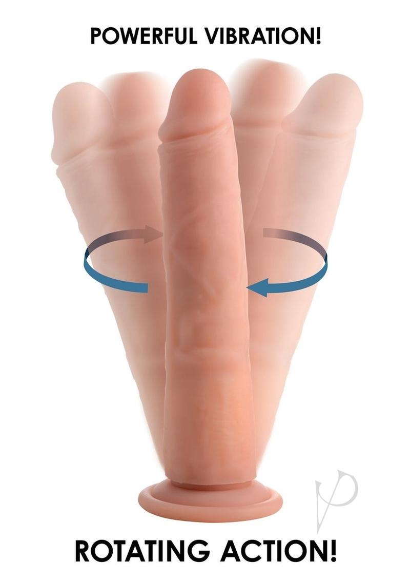 Big Shot Twirl/vibe Dildo 8 Vanilla