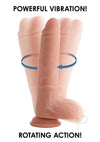 Big Shot Twirl/vibe Dildo W/balls 8 Van