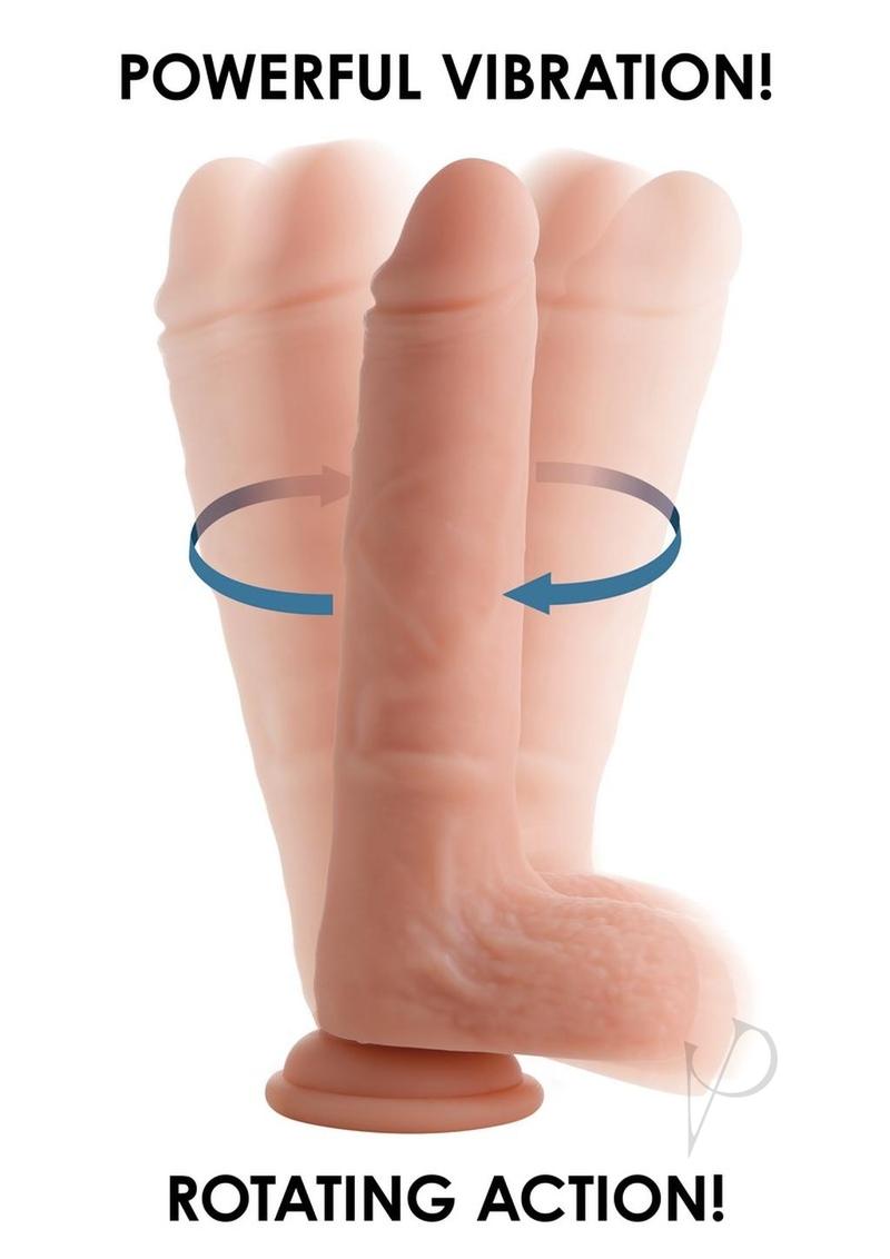 Big Shot Twirl/vibe Dildo W/balls 8 Van