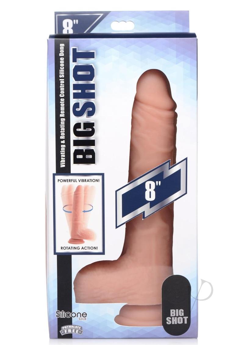 Big Shot Twirl/vibe Dildo W/balls 8 Van