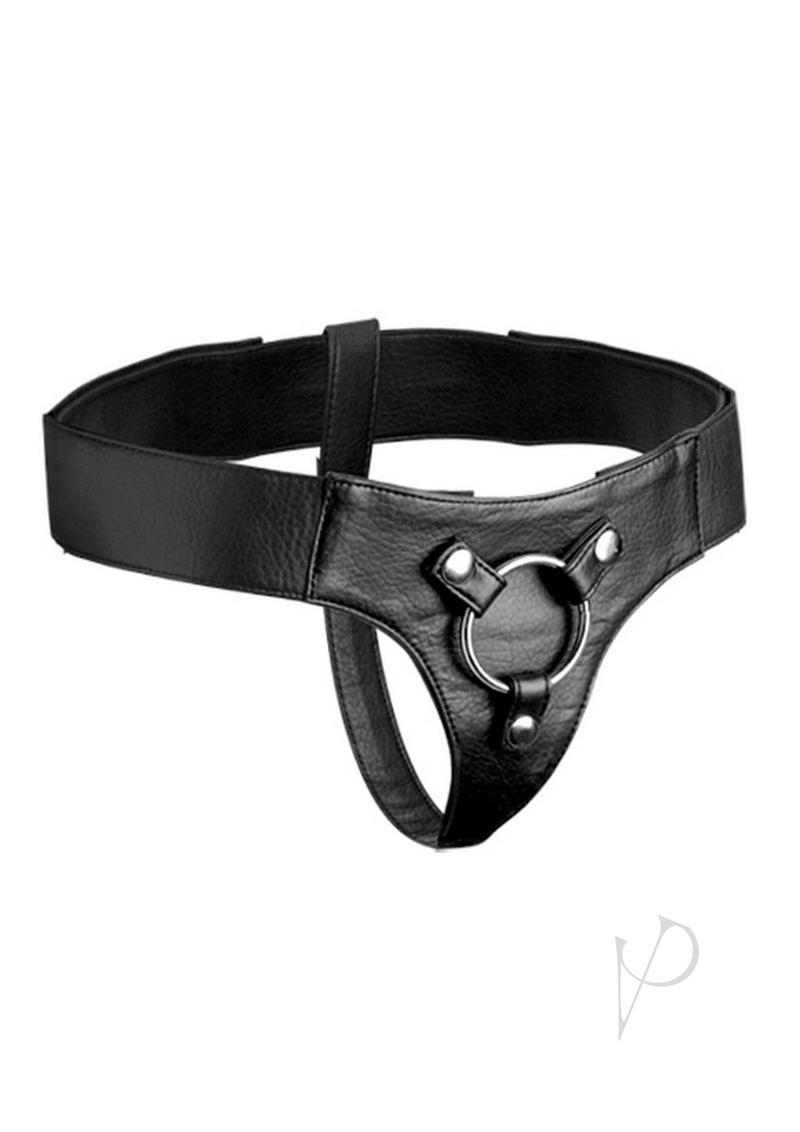 Jock Ryder Wide Band Strap On Harn Black