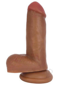 Jock Realistic Dildo W/balls 6 Caramel
