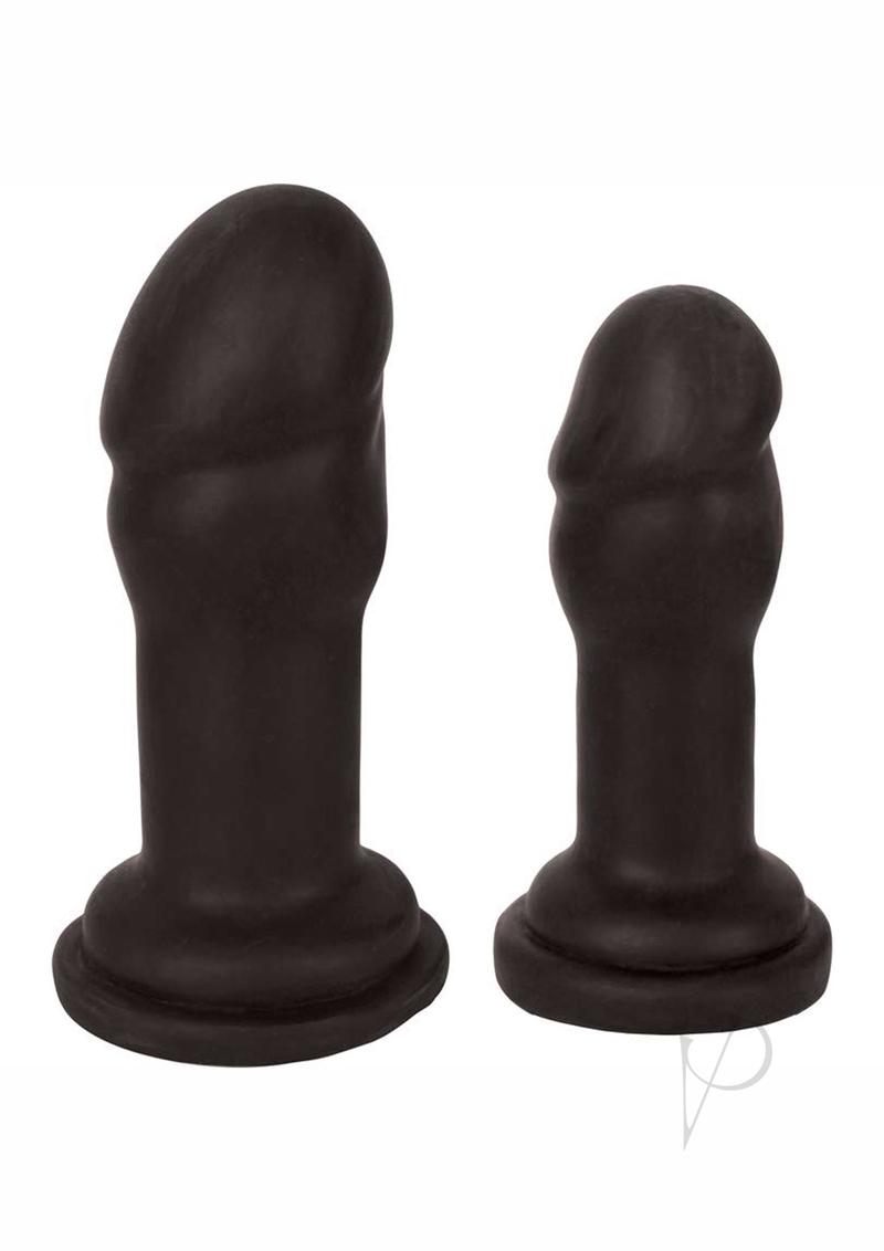 Jock Anal Plug Penis Head Duo Black
