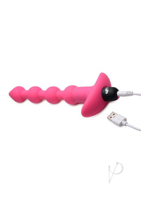 Bang Vibe Anal Beads W/remote Pink