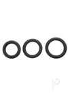 Aande Silicone Penis Ring Set Black