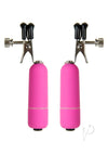 Ouch Vibrating Nipple Clamps Pink