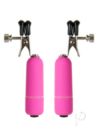 Ouch Vibrating Nipple Clamps Pink