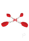 Ouch Velcro Hand/leg Cuffs Red