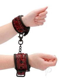 Ouch Luxury Hand Cuffs Burgundy