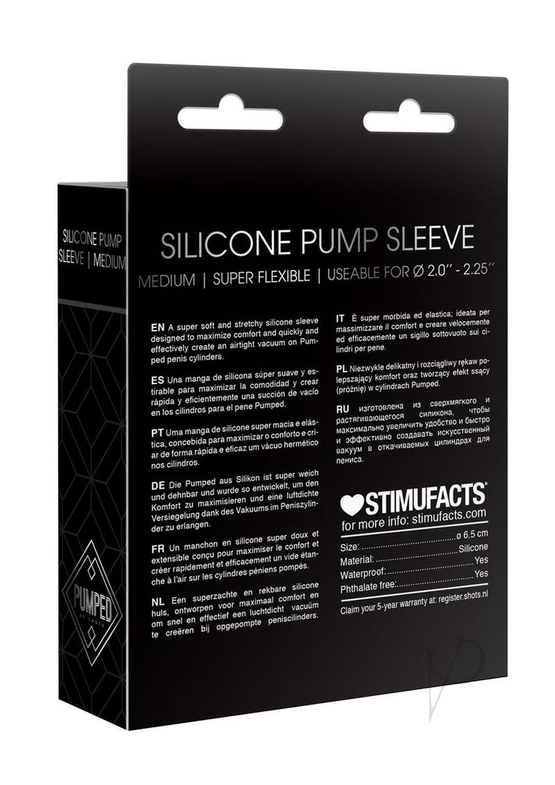 Pumped Silicone Pump Sleeve Medium Black