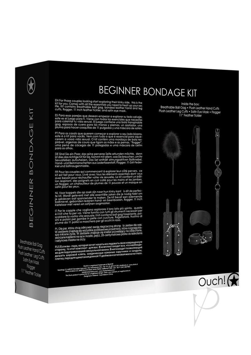 Ouch Kits Beginners Bondage Black