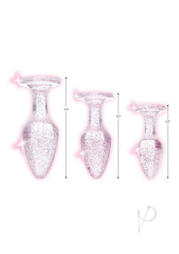 Booty Sparks Glitter Gem Plug Set Pink