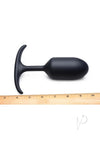 Hh Silicone Weighted Anal Plug Lg Black