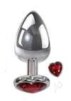 Aande Heart Gem Anal Plug Small Red