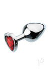 Aande Heart Gem Anal Plug Medium Red