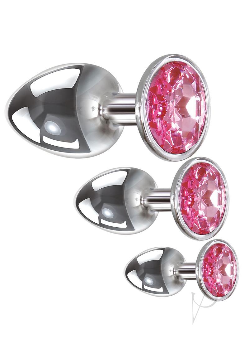 Aande Gem Anal Plug Set Pink
