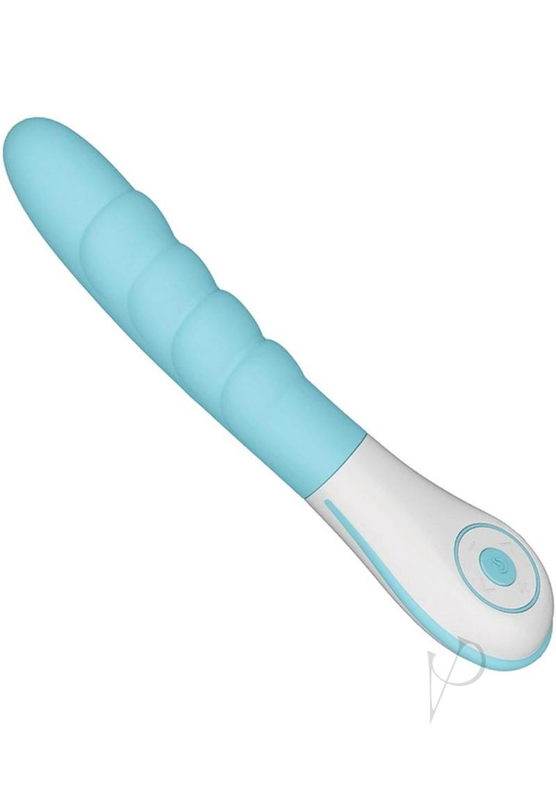 Ovo Silkskyn Ribbed Vibrator Blue(disc)