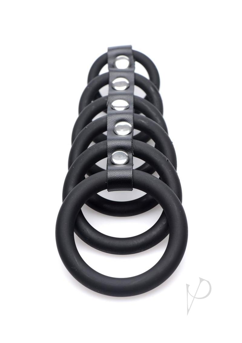 Strict 6 Ring Silicone Chastity Device