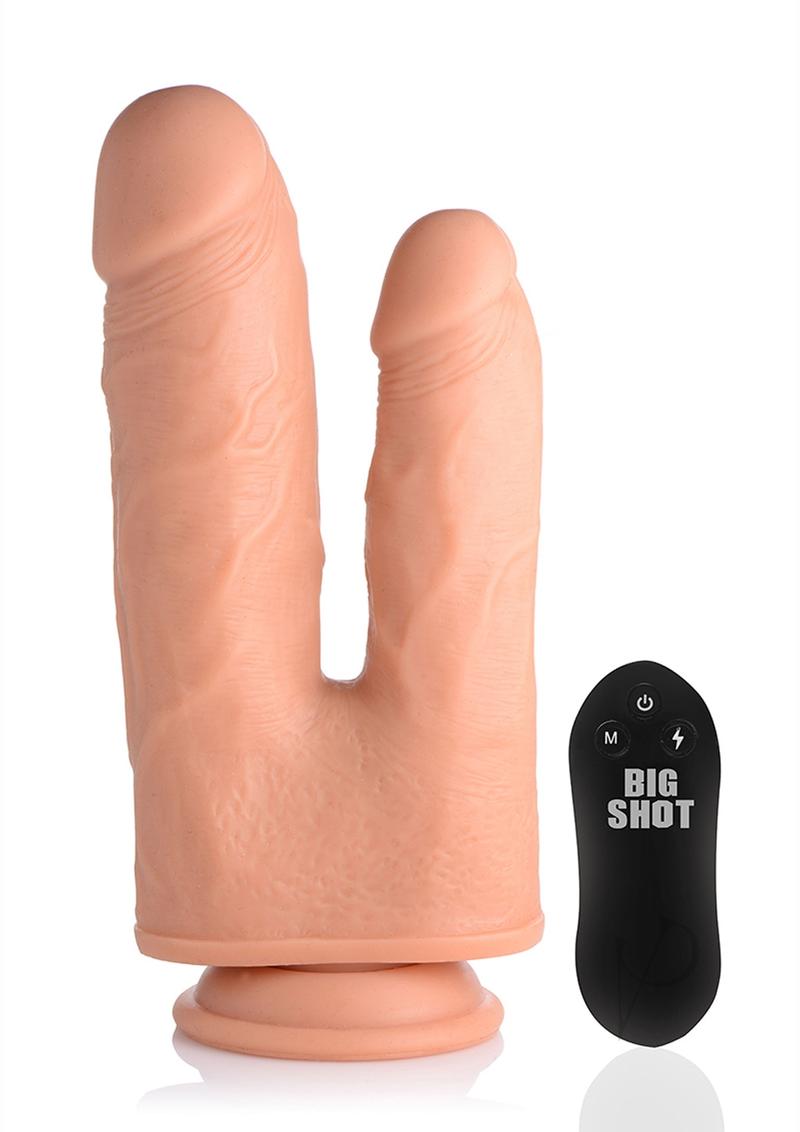 Big Shot Vibe Dbl Dong 8 Vanilla (disc)