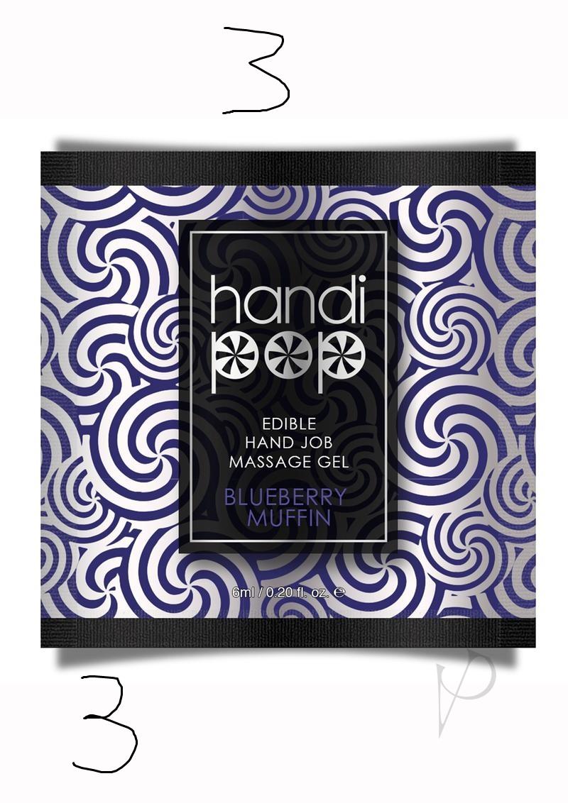 Handipop Massage Gel Blueberry Foil 6ml