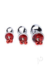 Booty Sparks Red Gem W/bells Plug Set
