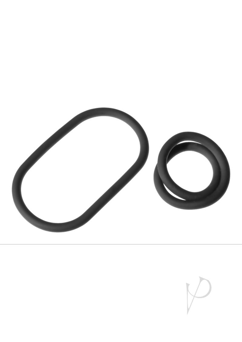 Xplay Silicone Thin Wrap Ring 9 Black