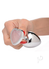 Booty Sparks Rose Quartz Heart Lg Plug