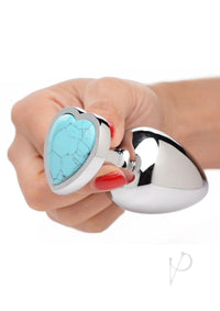 Booty Sparks Turquoise Heart Lg Plug