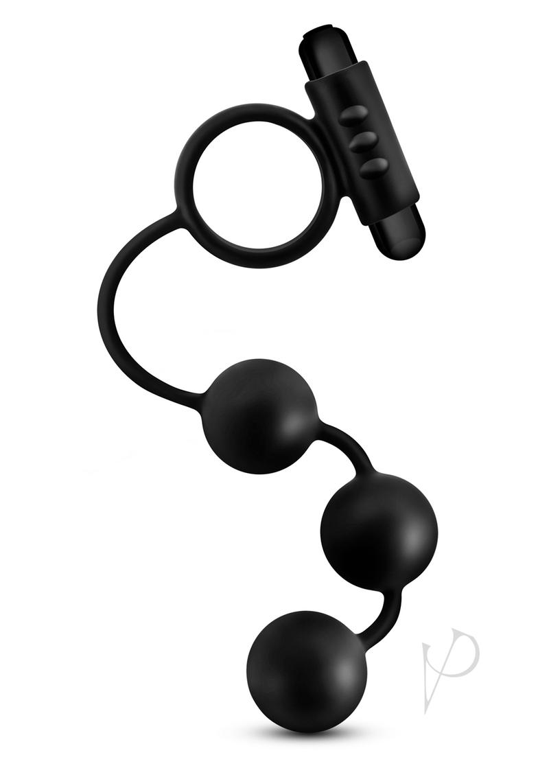 Anal Adventure Platinum Beads Vibe Cring