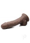 Fleshstixxx Vibe Dildo W/balls 8 Brown